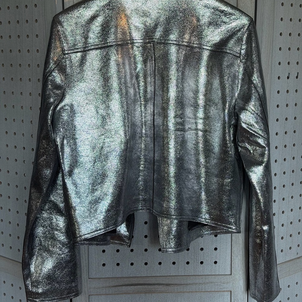 Cato Shimmering Silver Jacket - Picture 5 of 7